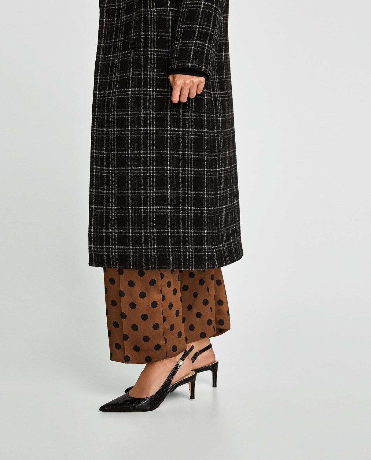 Slingback Leather High Heel Court Shoes