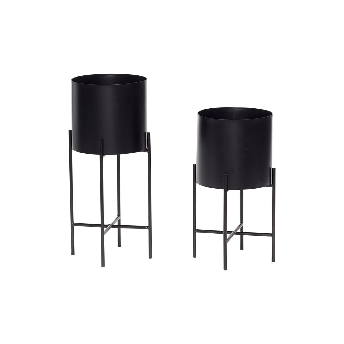 Airy Pots Black (set of 2)
