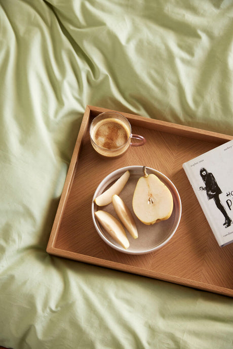 Aki Bed Linen 60/200 Green/Orange