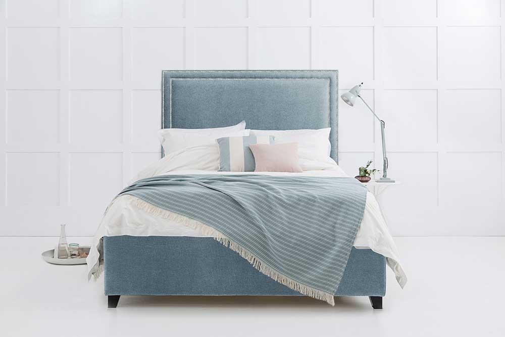Charlotte - Studded Headboard Storage Bed