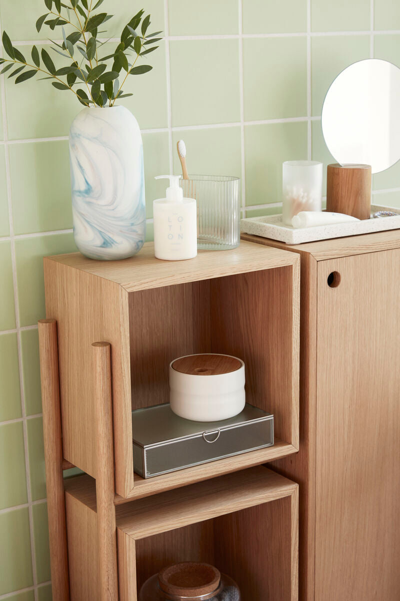 Cloud Vases Round Blue/White (set of 2)