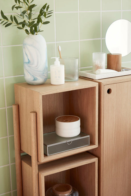 Cube Console Table Natural