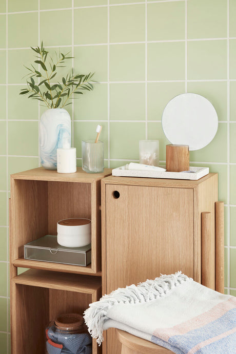 Cube Console Table Natural