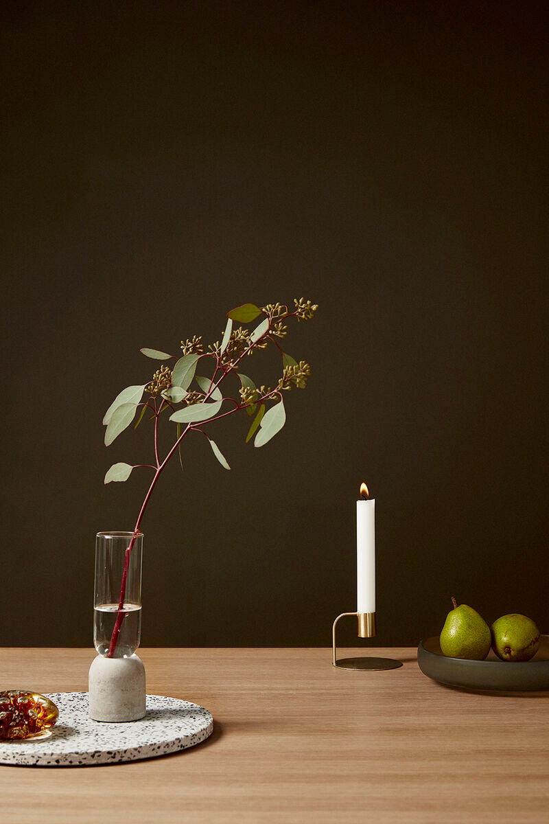 Curve Candlestick Brass