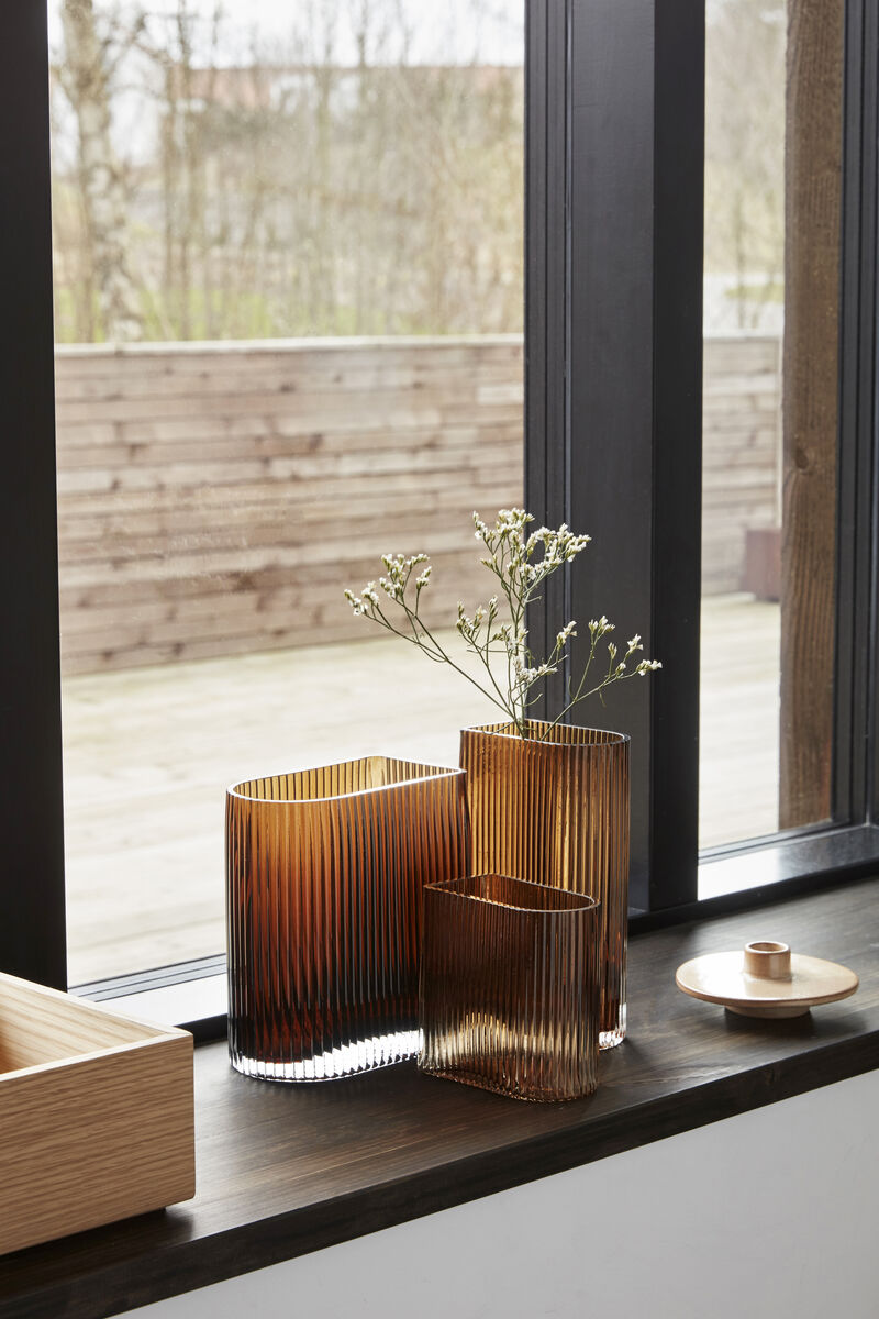 Elements Vases Amber (set of 3)