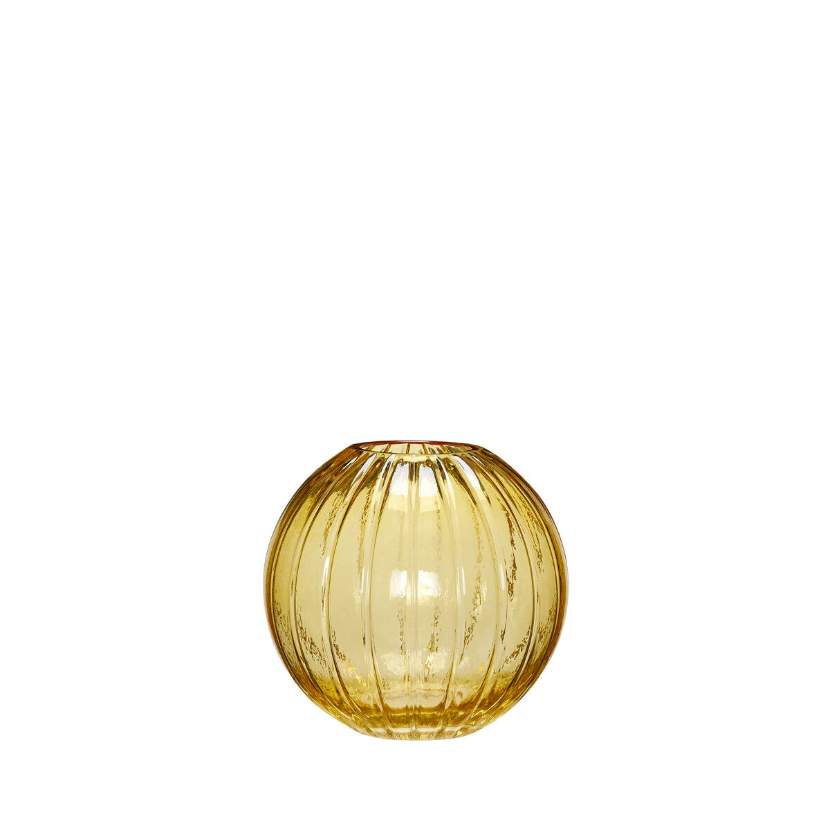 Fleur Vase Round Yellow