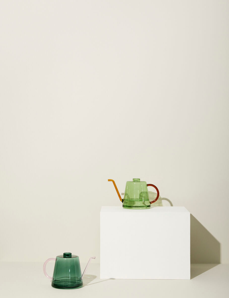 Flora Watering Can Dark green/Pink