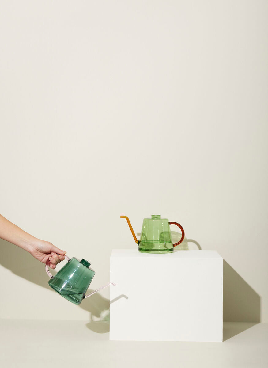 Flora Watering Can Green/Amber