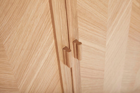 Herringbone Cabinet Medium Natural