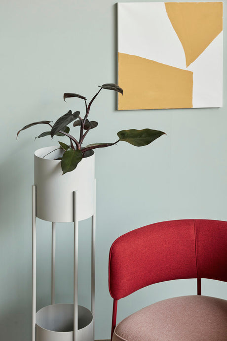 Iris Plant Stand White