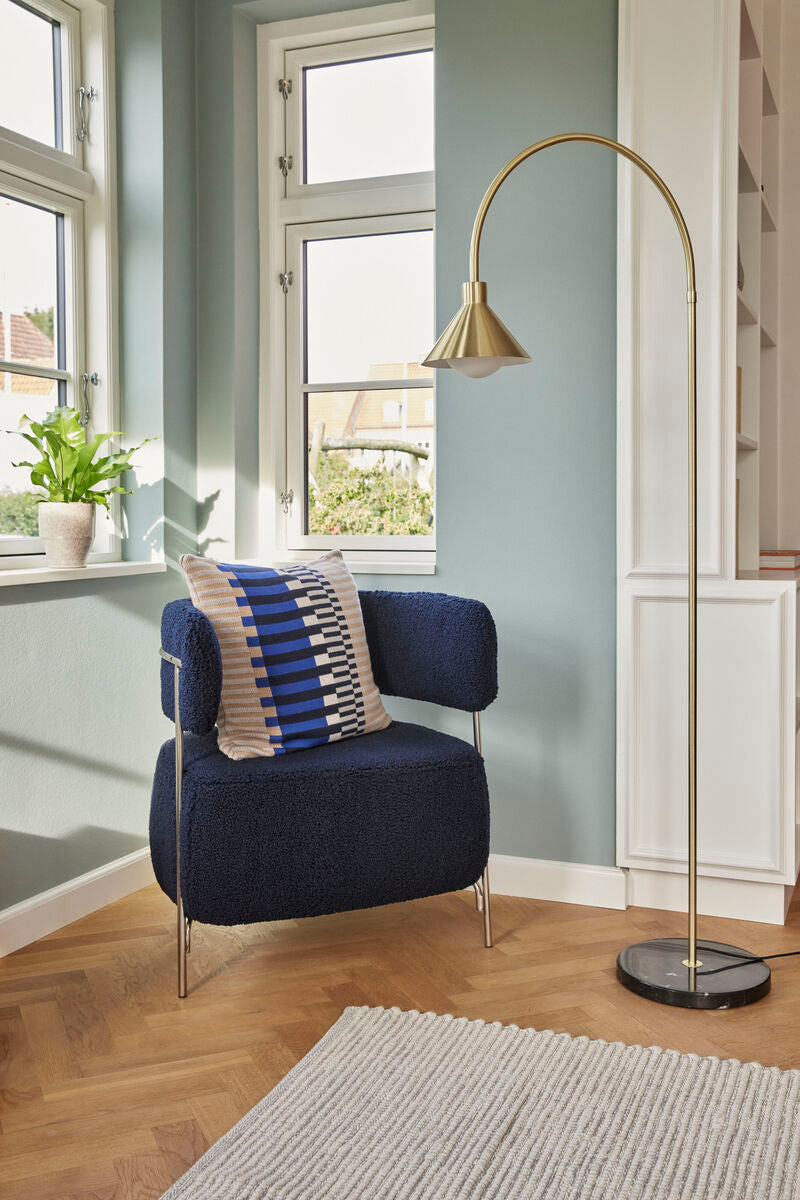 Key Knitted Cushion Blue/Sand/Grey