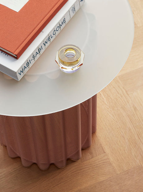 Kiosk Candlesticks Amber/Purple (set of 2)