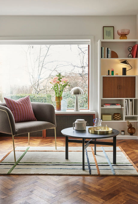 Kiosk Glass Mugs Clear/Yellow/Pink/Blue/Green (set of 4)