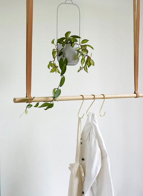 Lotus Hanging Pots Grey (set of 2)