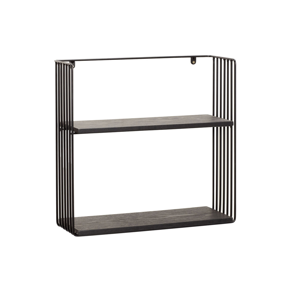 Norm Wall Shelf 2 Shelves Small Black