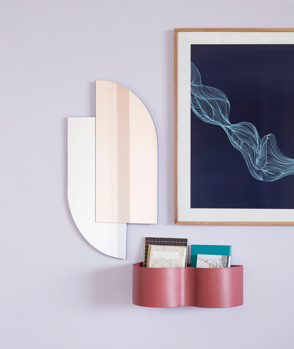 Origami Wall Mirror Rose