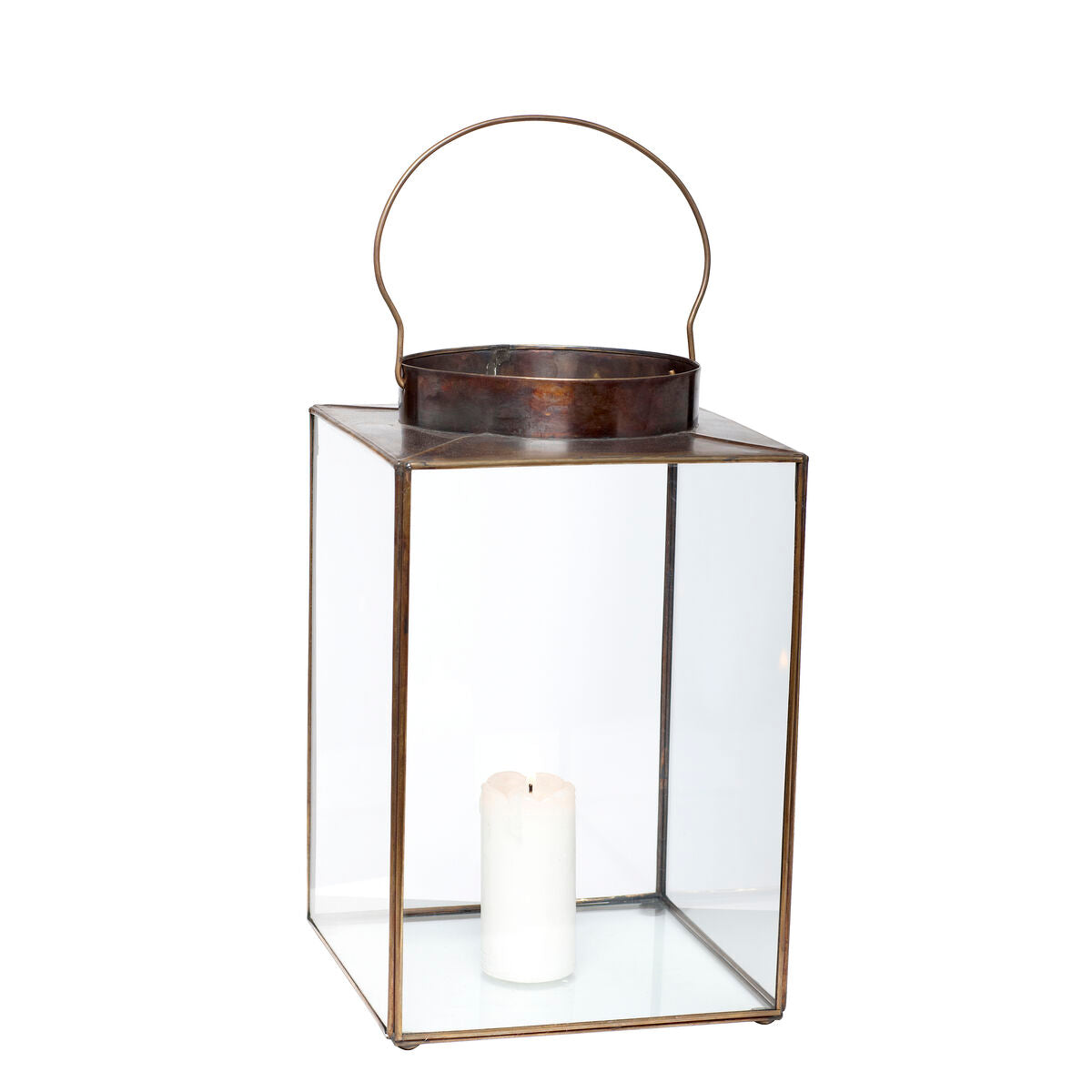 Panorama Lantern Medium Burnished brass