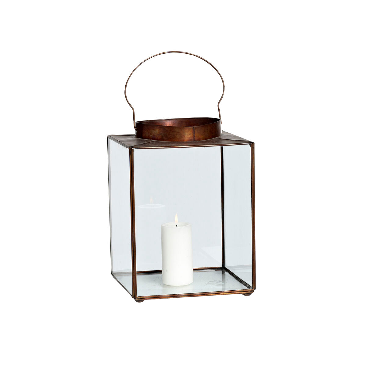 Panorama Lantern Small Burnished brass