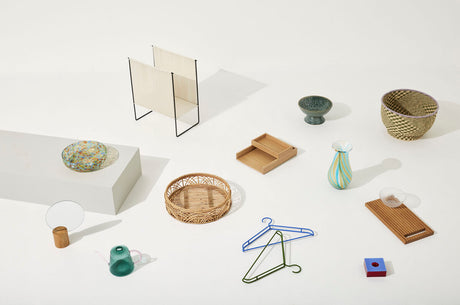 Peppy Baskets Natural/Green/Purple (set of 2)