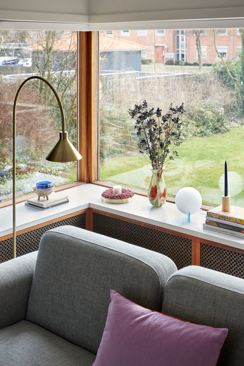 Pipe Floor Lamp Black/Brass