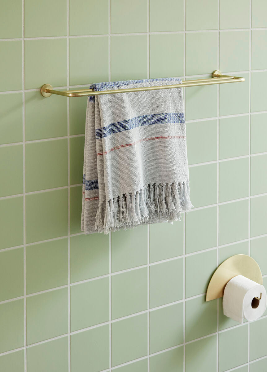 Pipe Towel Holder Brass