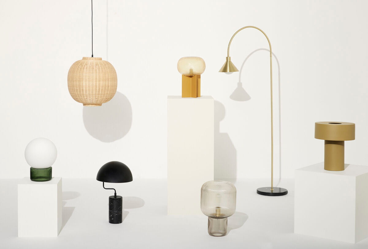 Podium Table Lamp Amber/Orange