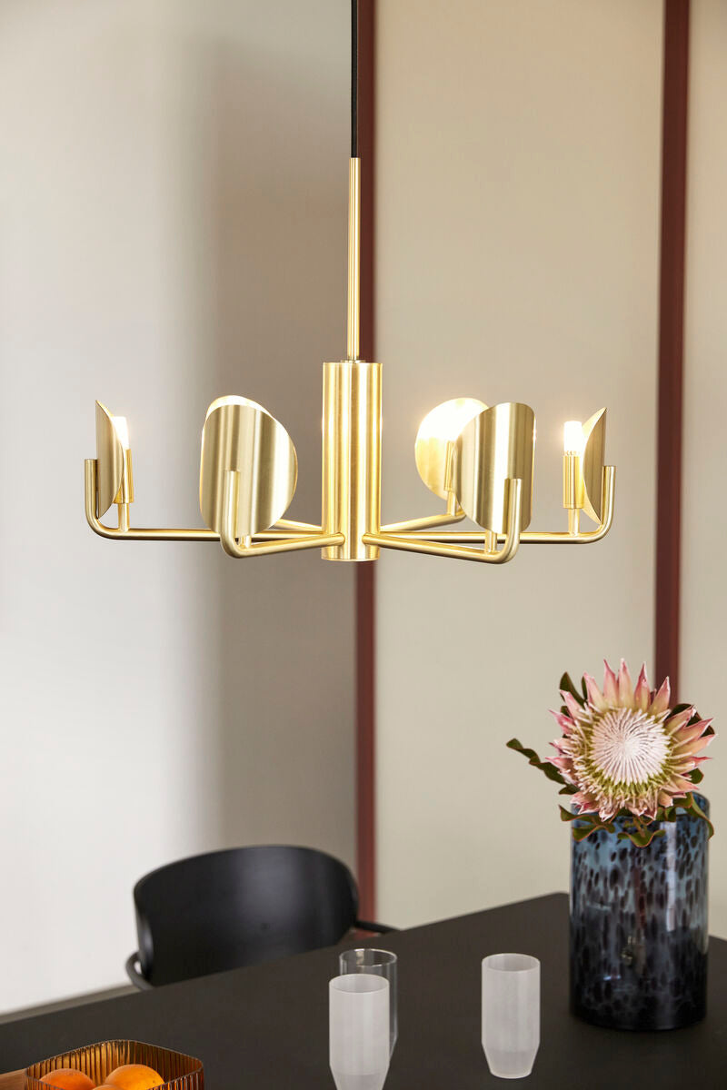 Pomp Chandelier Brass