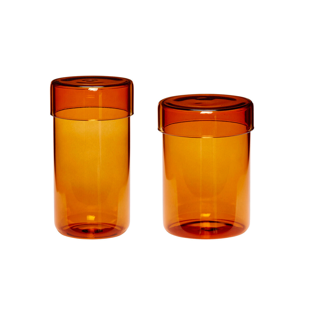 Pop Storage Jars Large Amber (set of 2)