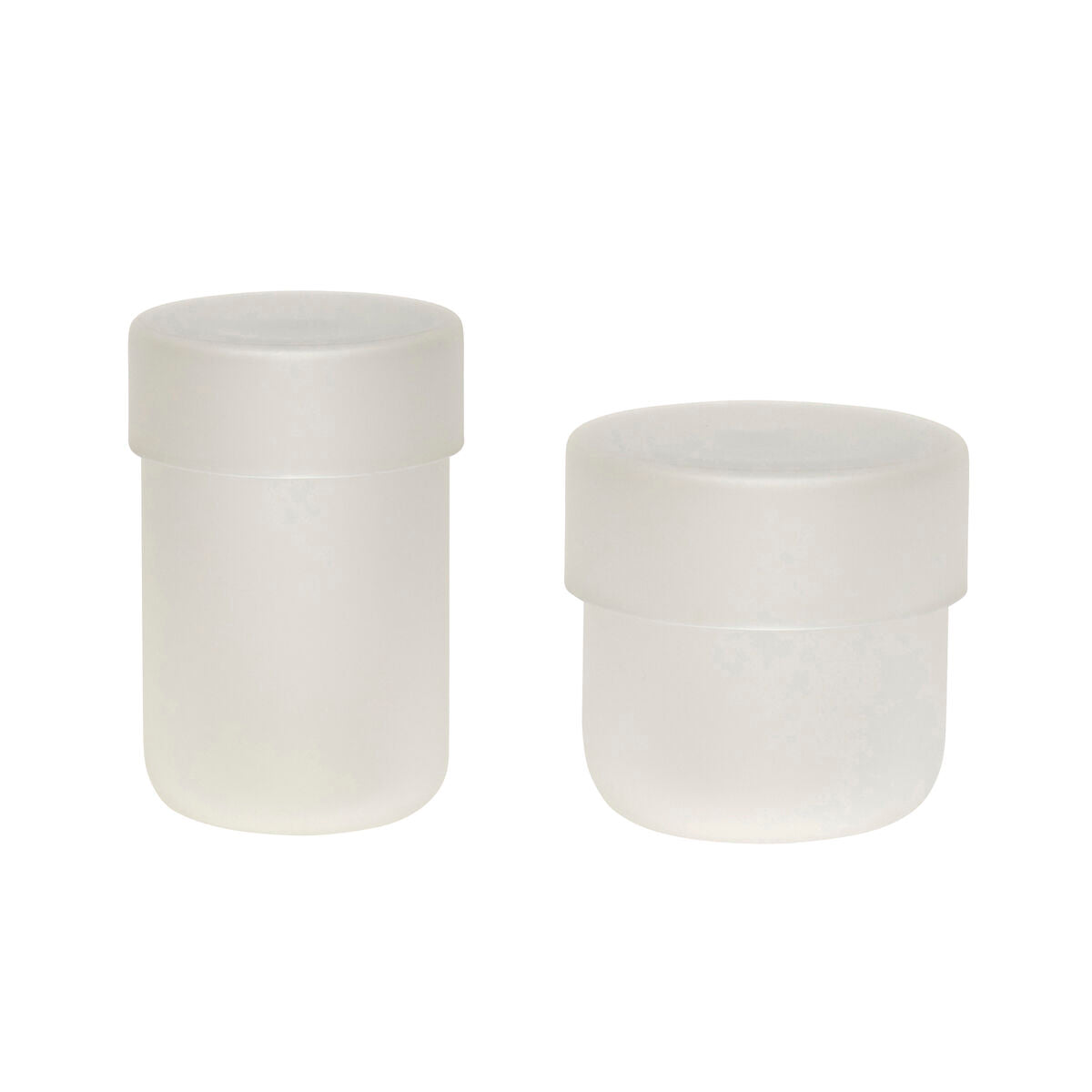 Pop Storage Jars Small Frosted (set of 2)