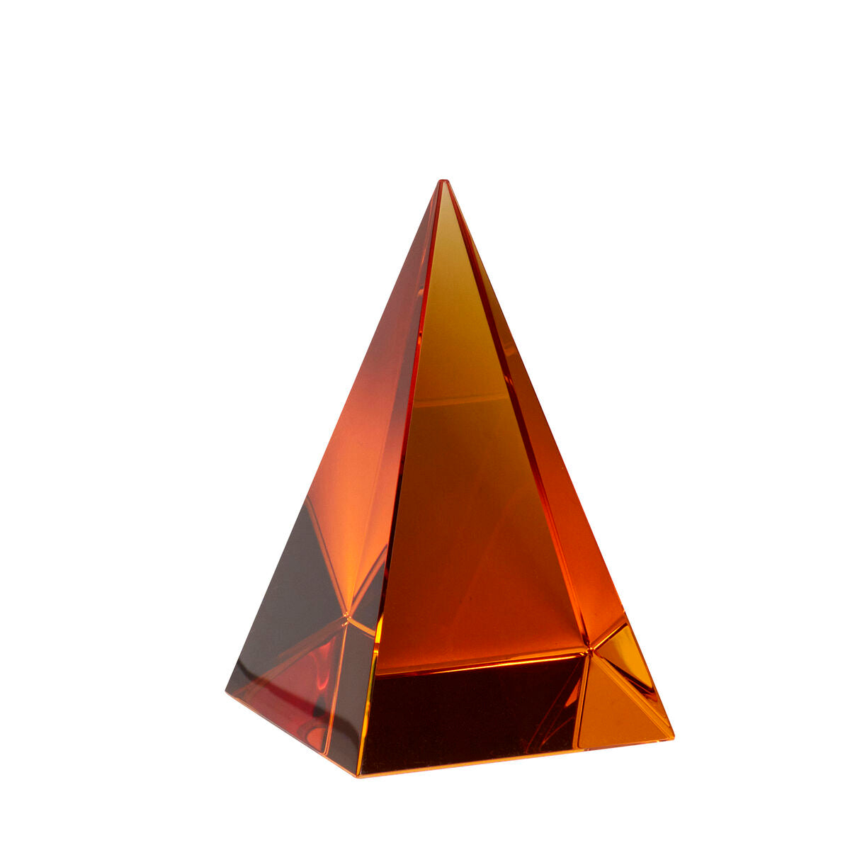 Prism Paperweight Amber
