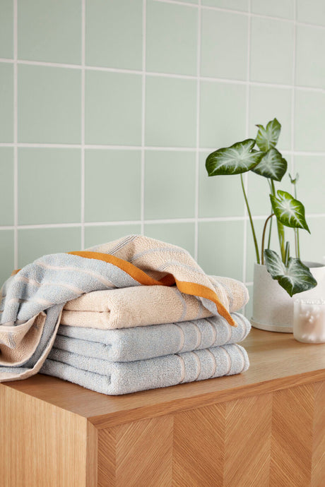 Promenade Towel Small Blue/Sand