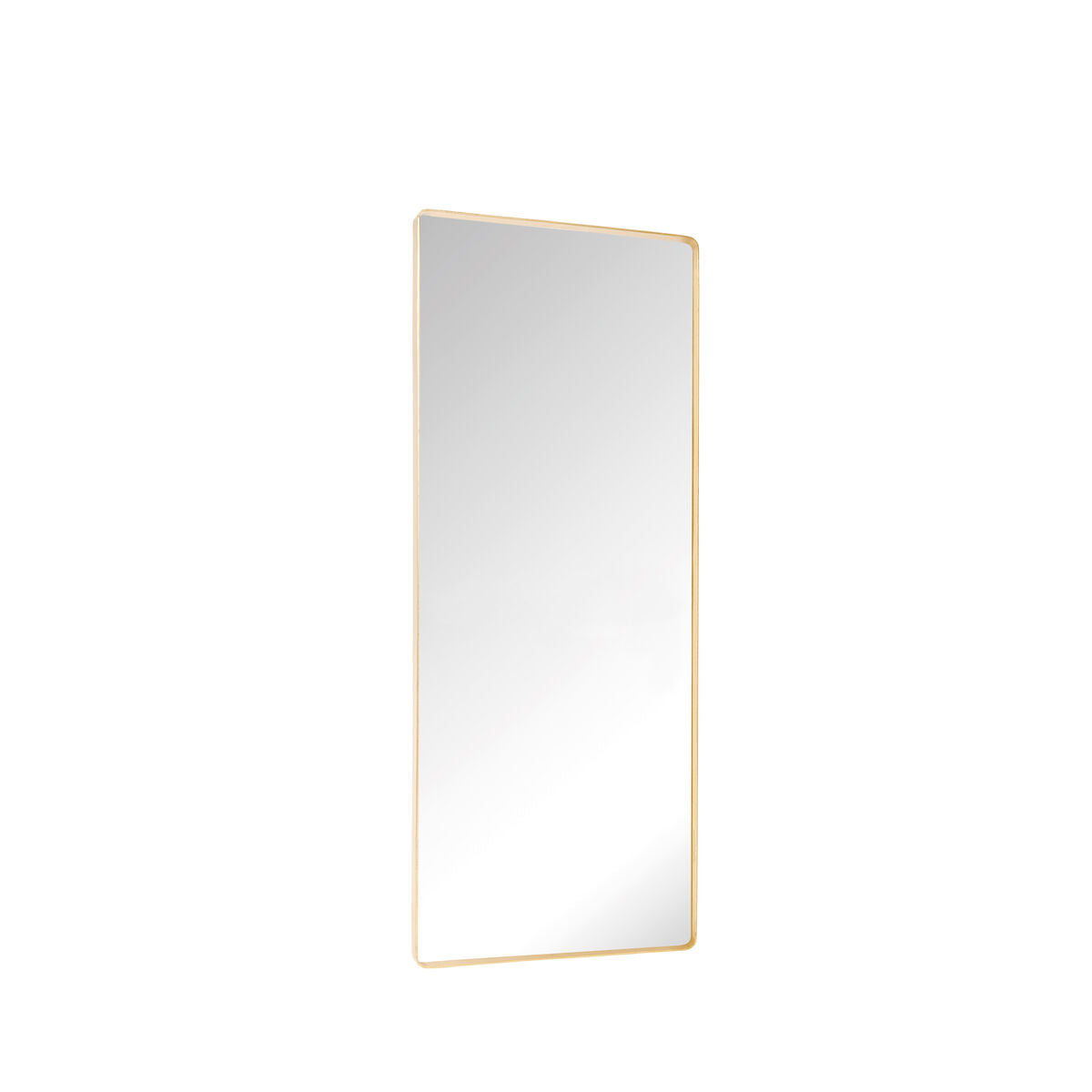 Retro Wall Mirror Large Brass