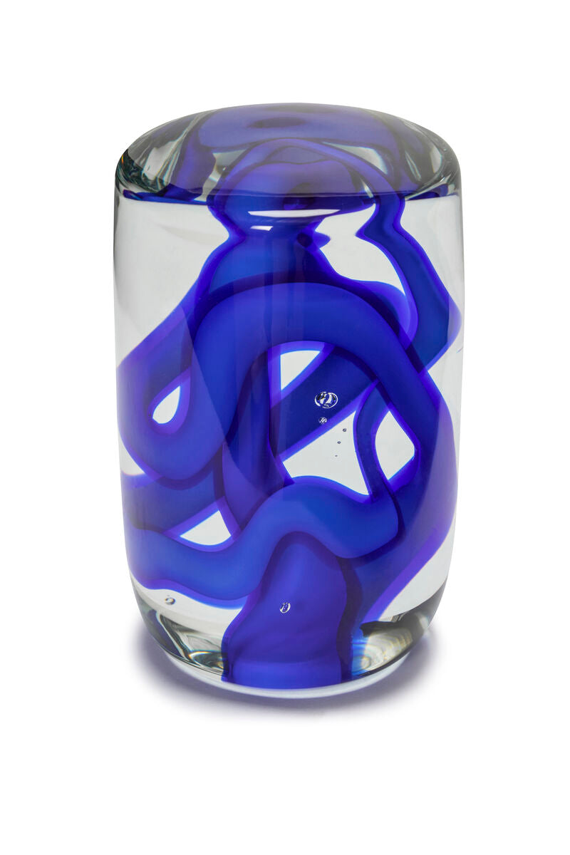 Stream Paperweight Blue/Clear