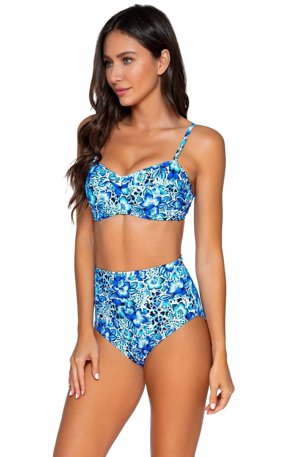 Bestswimwear - Sunsets Bay Blues Iconic Twist Bandeau