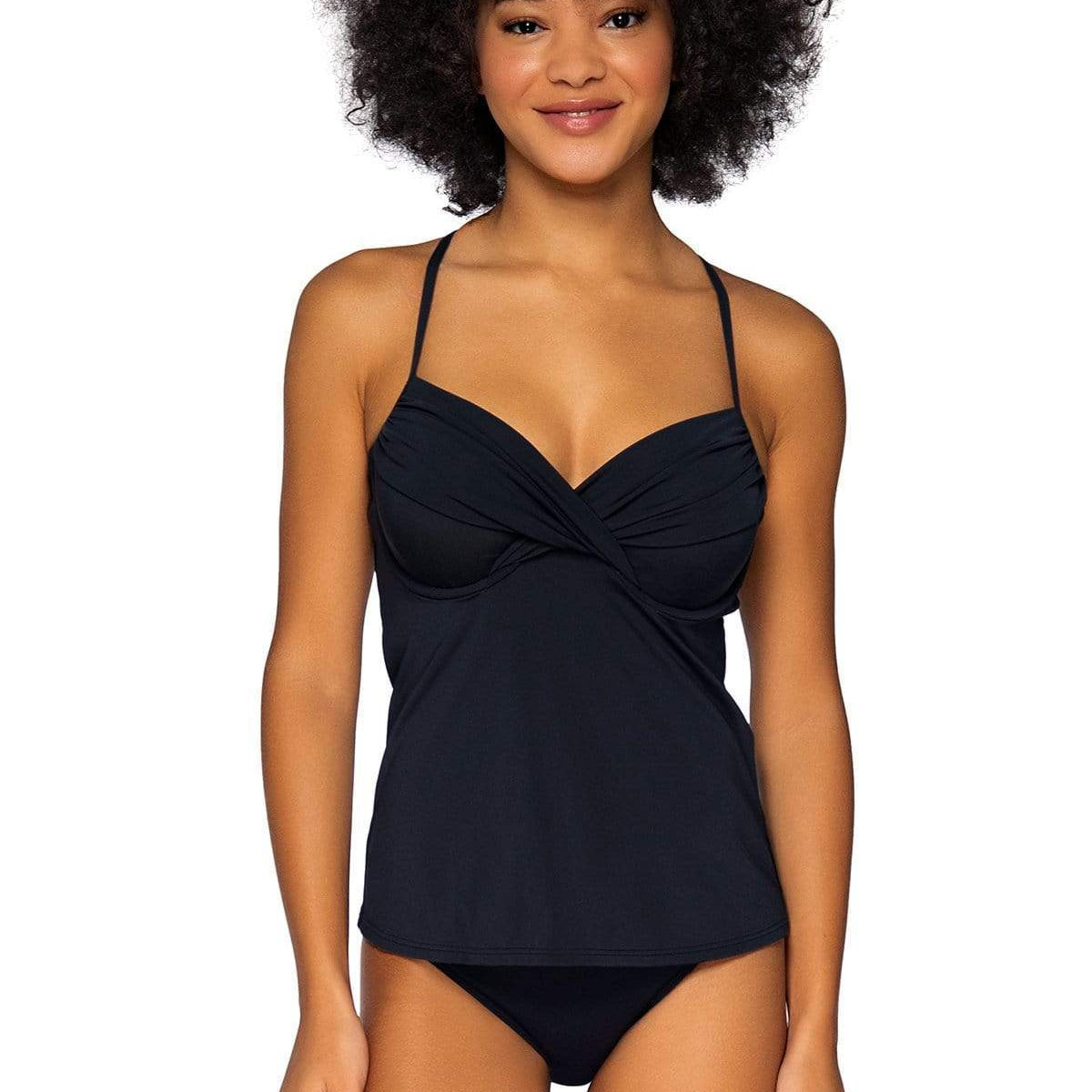 Bestswimwear - Sunsets Black Crossroads Tankini