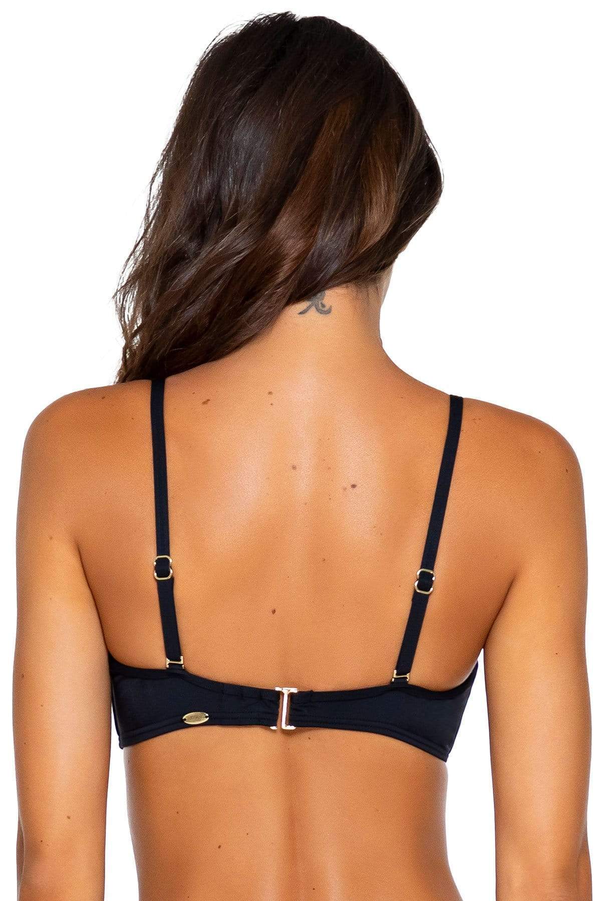Bestswimwear - Sunsets Black Iconic Twist Bandeau