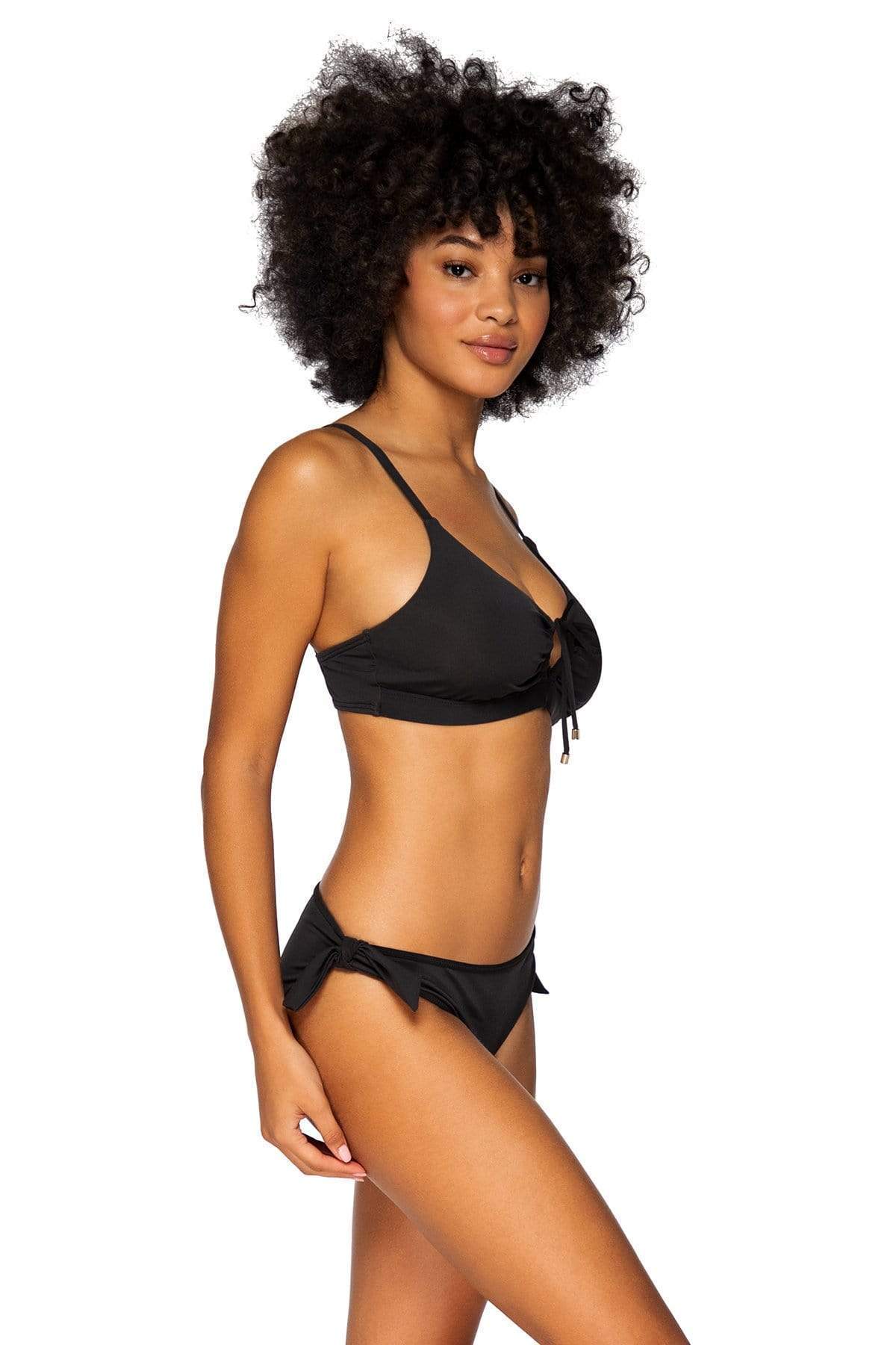 Bestswimwear - Sunsets Black Lula Reversible Hipster
