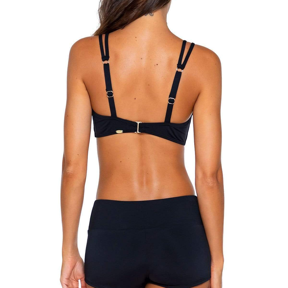 Bestswimwear - Sunsets Black Seascape Swim Short