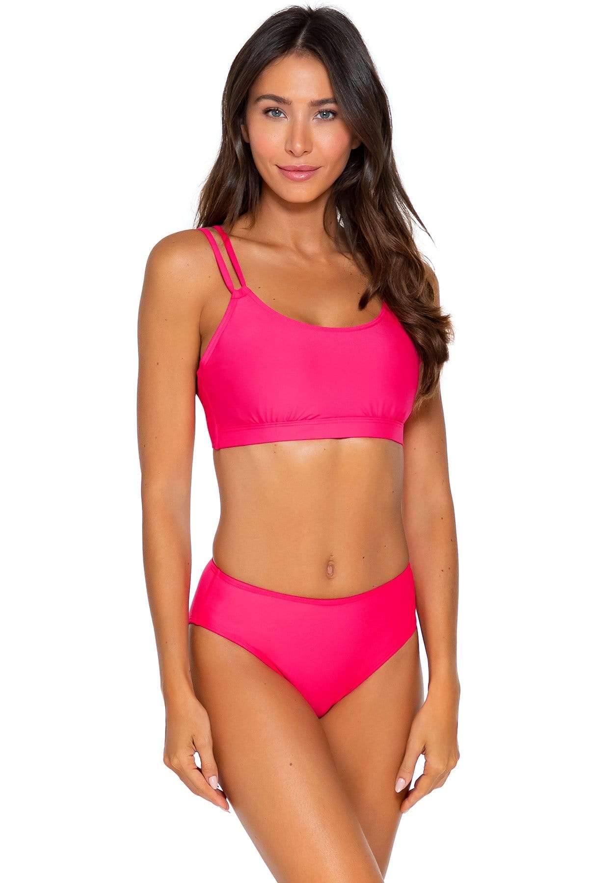 Bestswimwear - Sunsets Hot Pink Basic Bottom