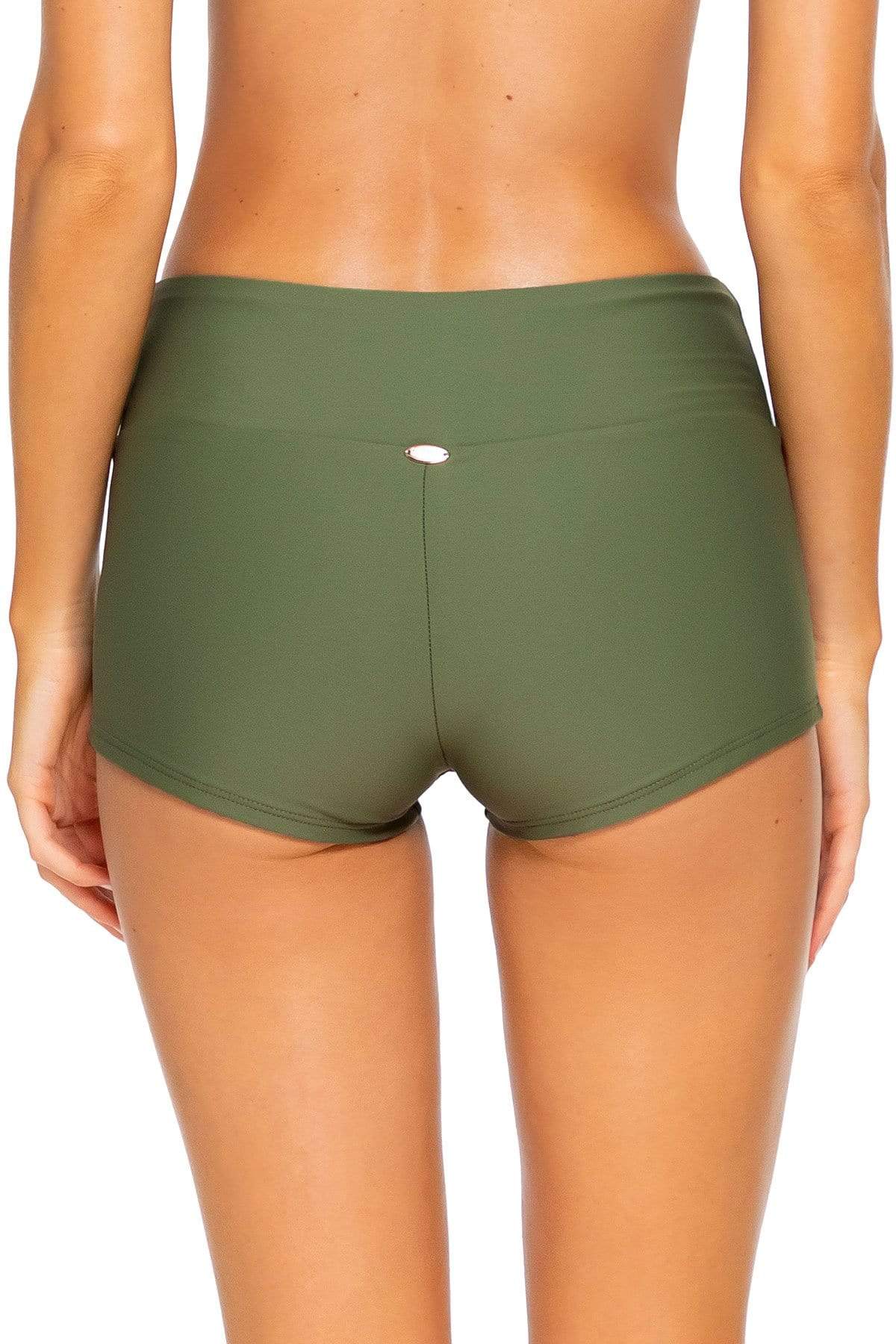 Bestswimwear - Sunsets Olive Seascape Swim Short