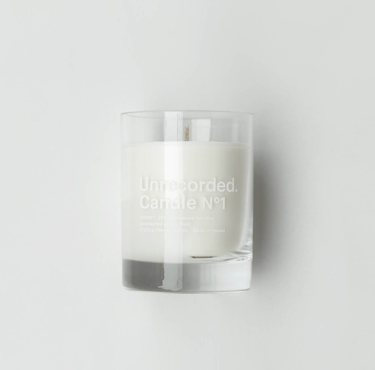 Candle N°1 / Unscented