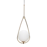 Above Pendant Brass/White