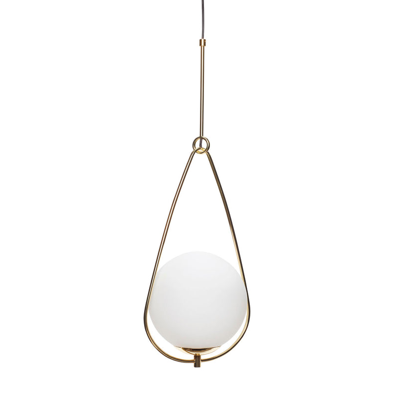 Above Pendant Brass/White