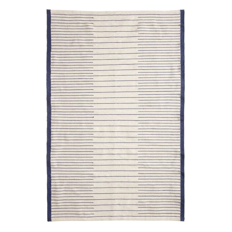 Aisle Rug Small White/Blue