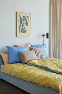Aki Bed Linen 60/200 Blue/Yellow