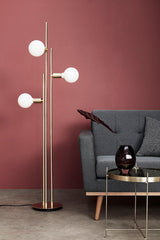 Balance Floor Lamp Brass/White