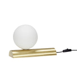 Balance Table Lamp Brass/White