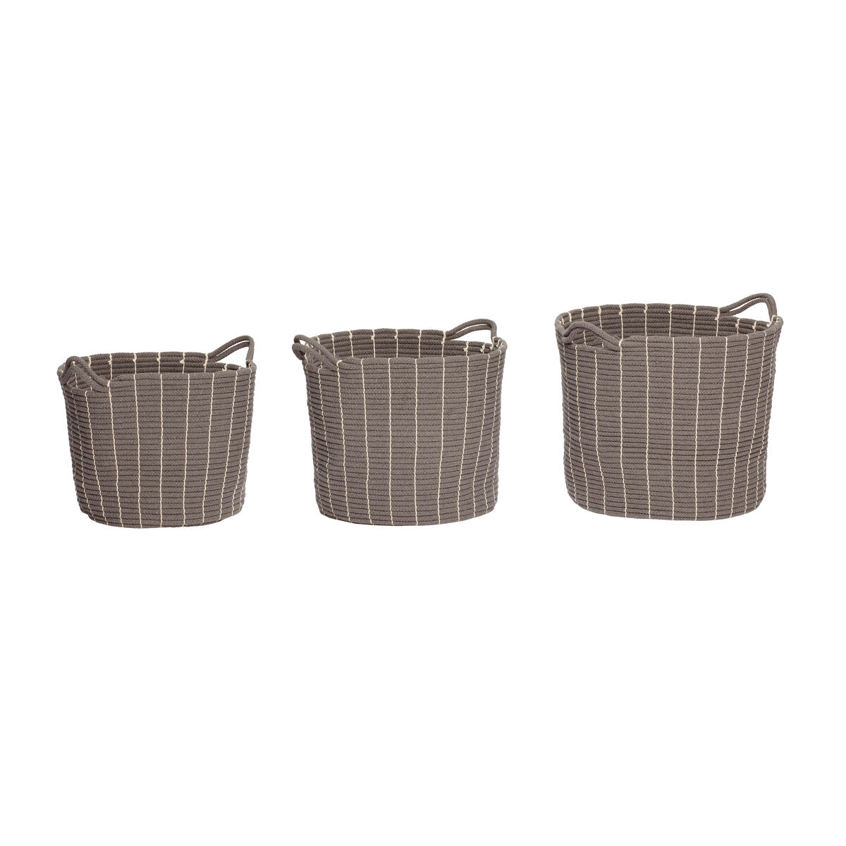 Handy Baskets Grey/White (set of 3)