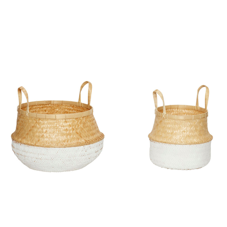 Daze Baskets White/Natural (set of 2)