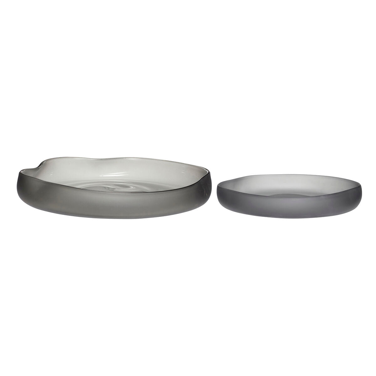 Bow Bowls Frosted/Smoked (set of 2)